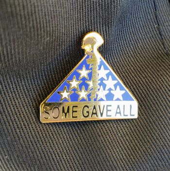 Hat Pin-Some Gave All Memorial Flag